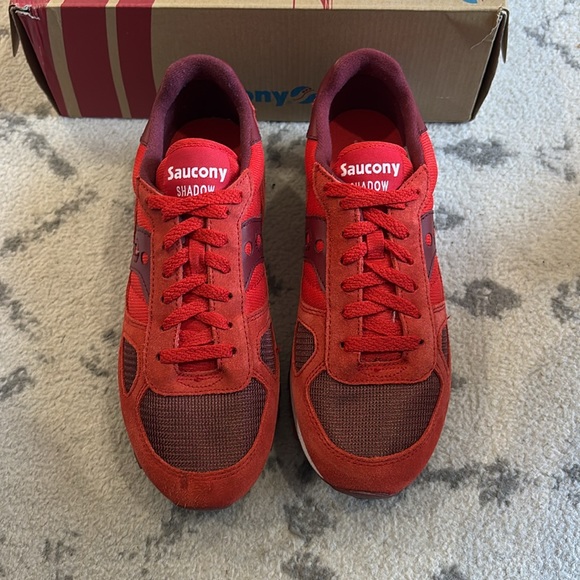 Saucony shadow red burgundy men’s shoes - Picture 3 of 9